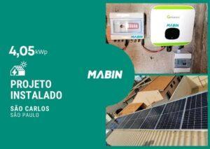 Projeto realizado pela MABIN Energia solar em Sertãozinho/SP, com capacidade instalada de 10,80kWp, 24 módulos 450W e 01 inversor 10kWp.