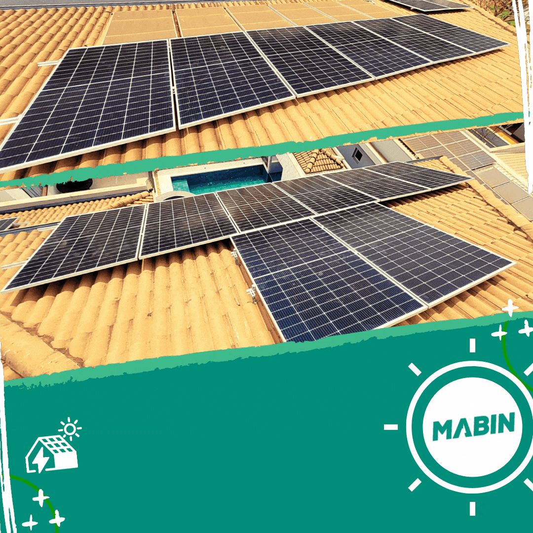 Projeto realizado pela MABIN Energia solar em Sertãozinho/SP, com capacidade instalada de 10,80kWp, 24 módulos 450W e 01 inversor 10kWp.
