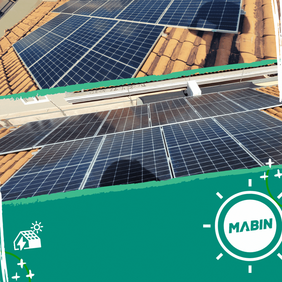 Projeto realizado pela MABIN Energia solar em Ribeirão Preto/SP, com capacidade instalada de 4,60kWp, 10 módulos 460W e 01 inversor 05kWp.