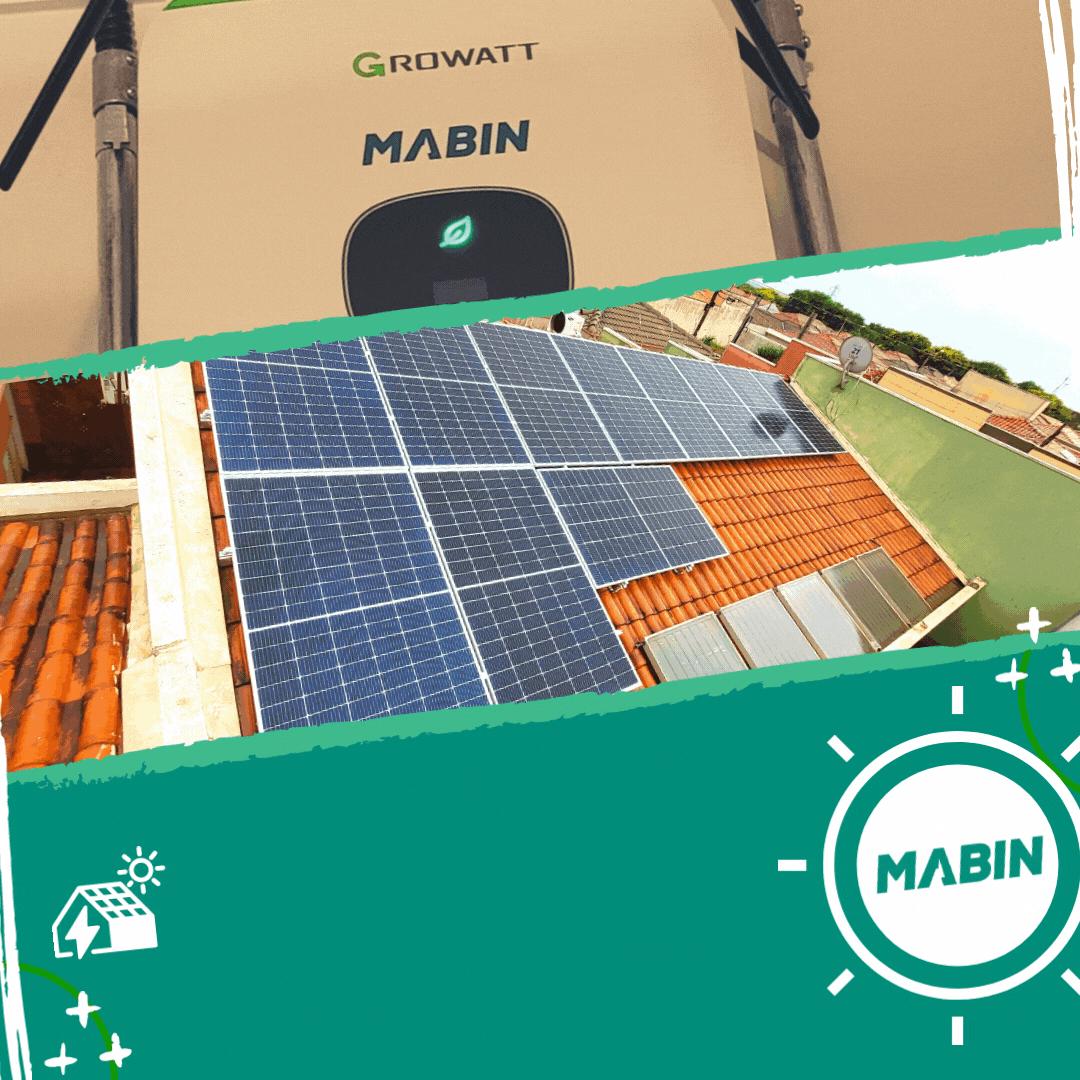 Projeto realizado pela MABIN Energia solar em Sertãozinho/SP, com capacidade instalada de 5,06kWp, 11 módulos 460W e 01 inversor 05kWp.
