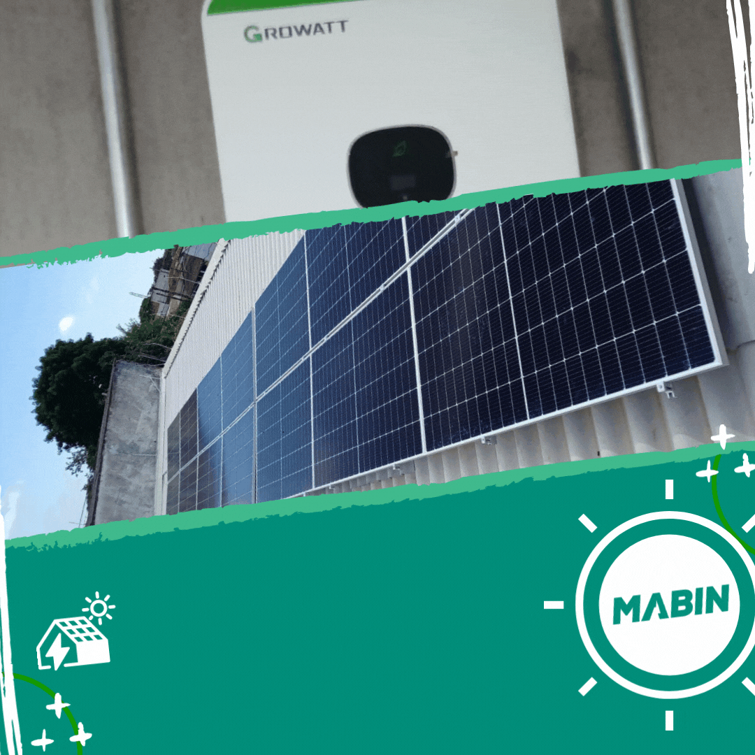 Projeto realizado pela MABIN Energia solar em Sertãozinho/SP, com capacidade instalada de 6,44kWp, 14 módulos 460W Jinko e 01 Growatt 08kWp.