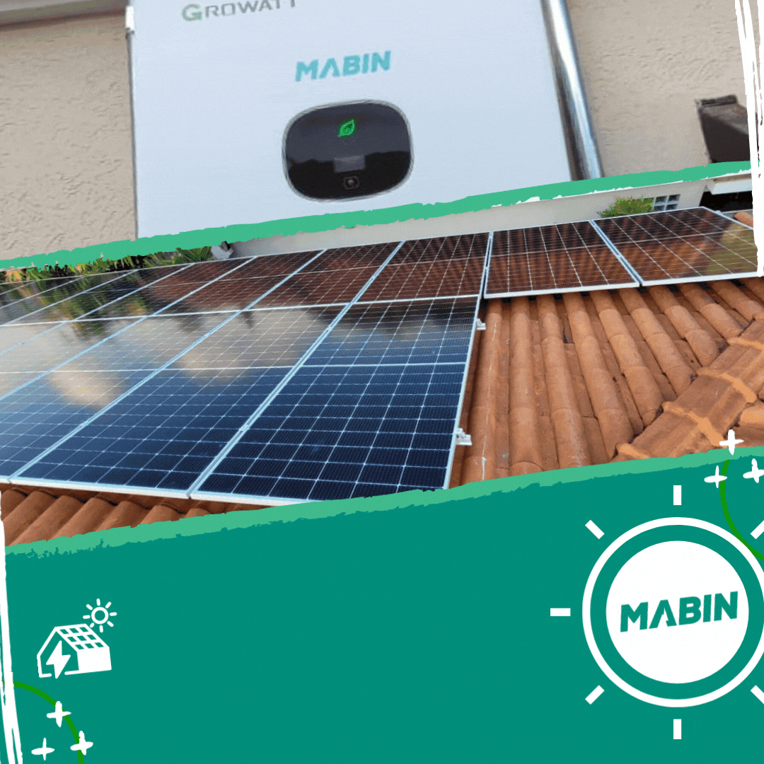 Projeto realizado pela MABIN Energia solar em Ribeirão Preto/SP, com capacidade instalada de 8,74kWp, 19 módulos 460W e 01 inversor 08kWp.