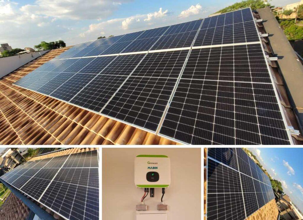 Projeto realizado pela MABIN Energia Solar em Sertãozinho/SP, com capacidade instalada de 7,36kWp, 16 módulos 460W e 01 inversor de 6kWp.