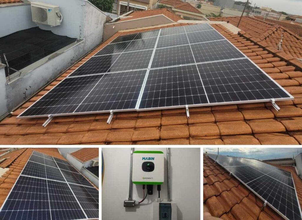 Projeto realizado pela MABIN Energia solar em Orlândia/SP, com capacidade instalada de 3,68kWp, 08 módulos 460W e 01 inversor 3kWp. Projeto realizado pela MABIN Energia Solar em Sertãozinho/SP, com capacidade instalada de 3,68kWp, 08 módulos 460W e 01 inversor de 3kWp.