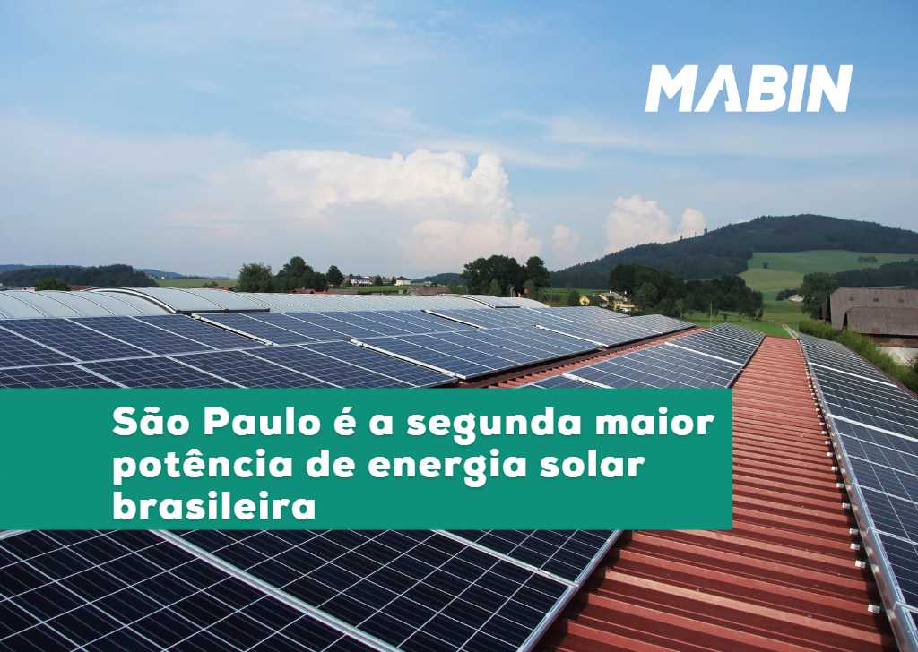 São Paulo é a segunda maior potência de energia solar brasileira