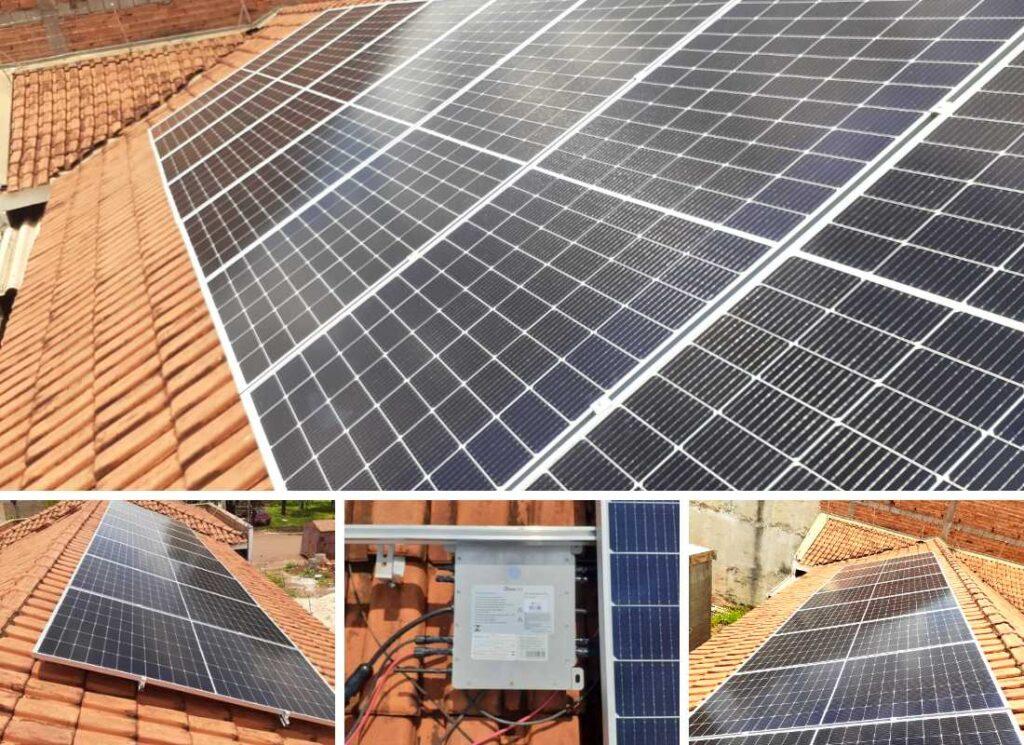 Projeto realizado pela MABIN Energia Solar em Pontal/SP, com capacidade instalada de 4,40kWp, 08 módulos 550W e 02 Micro Deye de 2kWp.