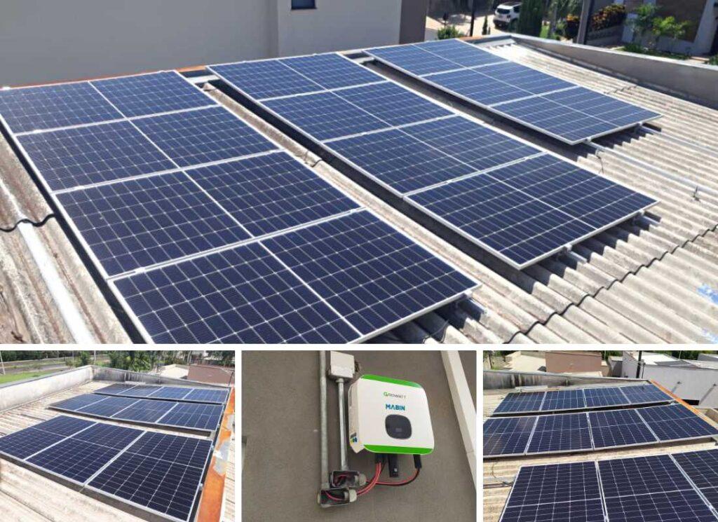 Projeto realizado pela MABIN Energia solar em Orlândia/SP, com capacidade instalada de 3,68kWp, 08 módulos 460W e 01 inversor 3kWp. Projeto realizado pela MABIN Energia Solar em Ribeirão Preto/SP, com capacidade instalada de 5,06kWp, 11 módulos 460W e 01 inversor de 5kWp.