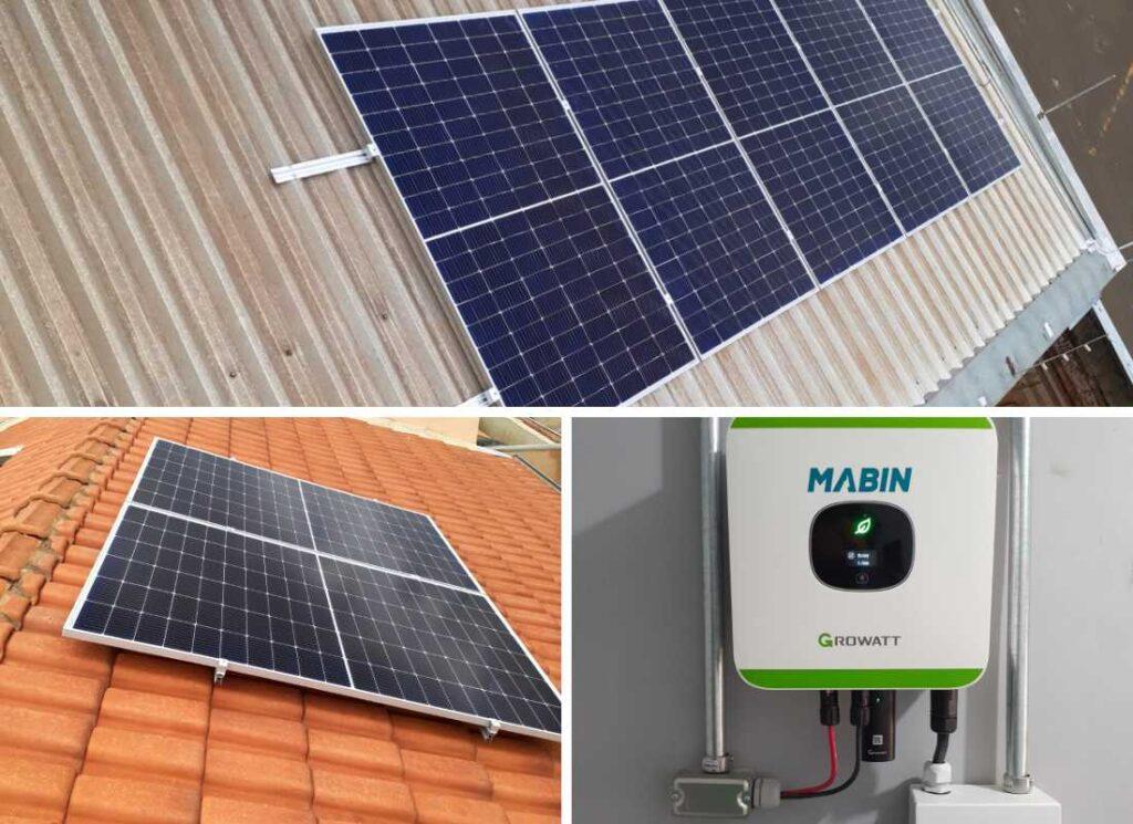 Projeto realizado pela MABIN Energia Solar em Sertãozinho/SP, com capacidade instalada de 3,22kWp, 07 módulos 460W e 01 inversor de 2,5kWp.
