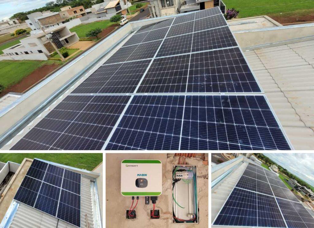 Projeto realizado pela MABIN Energia Solar em Ribeirão Preto/SP, com capacidade instalada de 7,36kWp, 16 módulos 460W e 01 inversor de 8kWp.