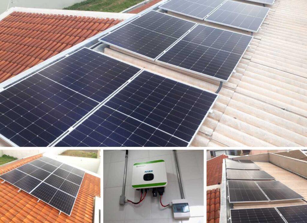 Projeto realizado pela MABIN Energia Solar em Sertãozinho/SP, com capacidade instalada de 8,37kWp, 18 módulos 465W e 01 inversor de 8kWp.