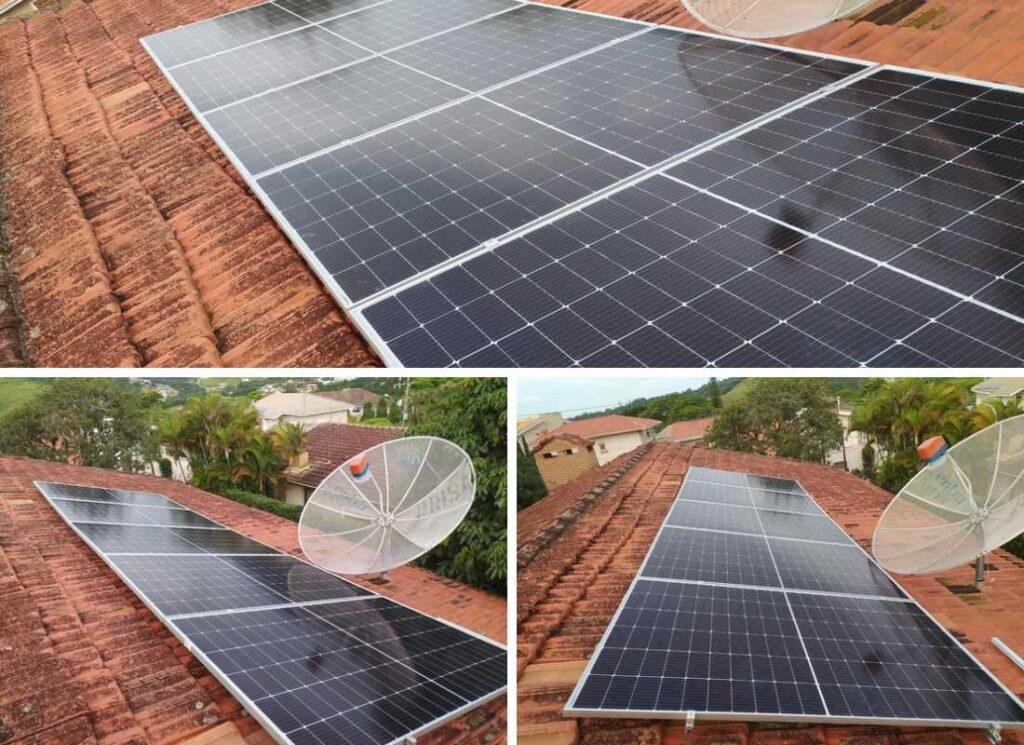 Projeto realizado pela MABIN Energia Solar em Atibaia/SP, com capacidade instalada de 2,3kWp, 05 módulos 460W e 01 inversor de 2kWp.