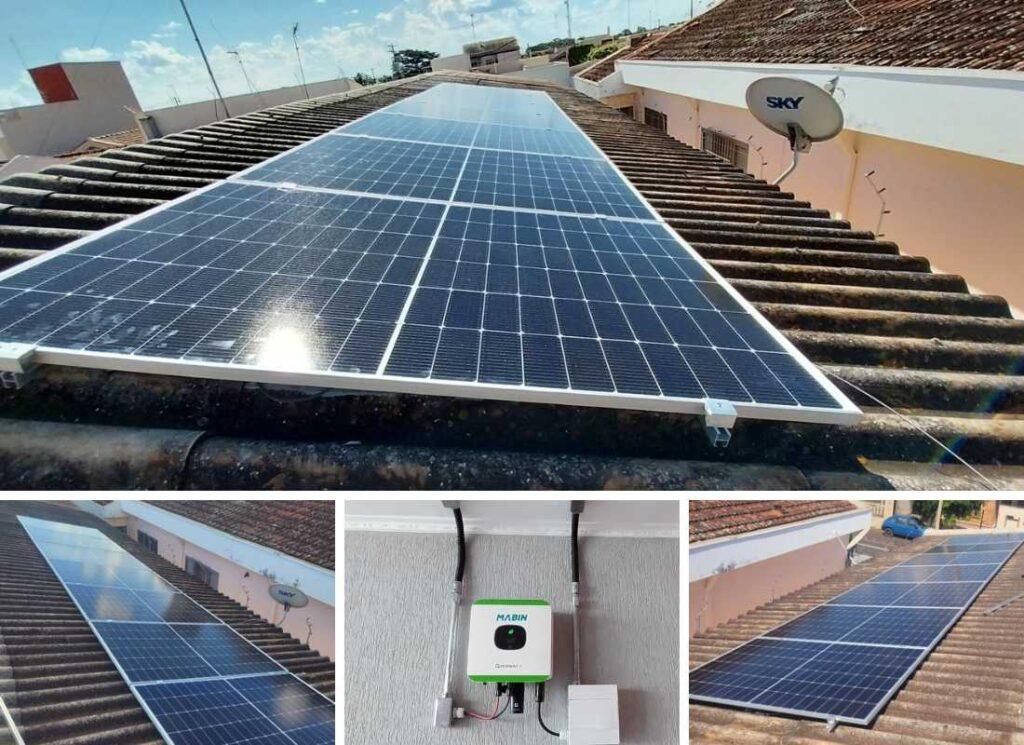 Projeto realizado pela MABIN Energia solar em Orlândia/SP, com capacidade instalada de 3,68kWp, 08 módulos 460W e 01 inversor 3kWp. Projeto realizado pela MABIN Energia Solar em Sertãozinho/SP, com capacidade instalada de 3,29kWp, 07 módulos 470W e 01 inversor de 3kWp.