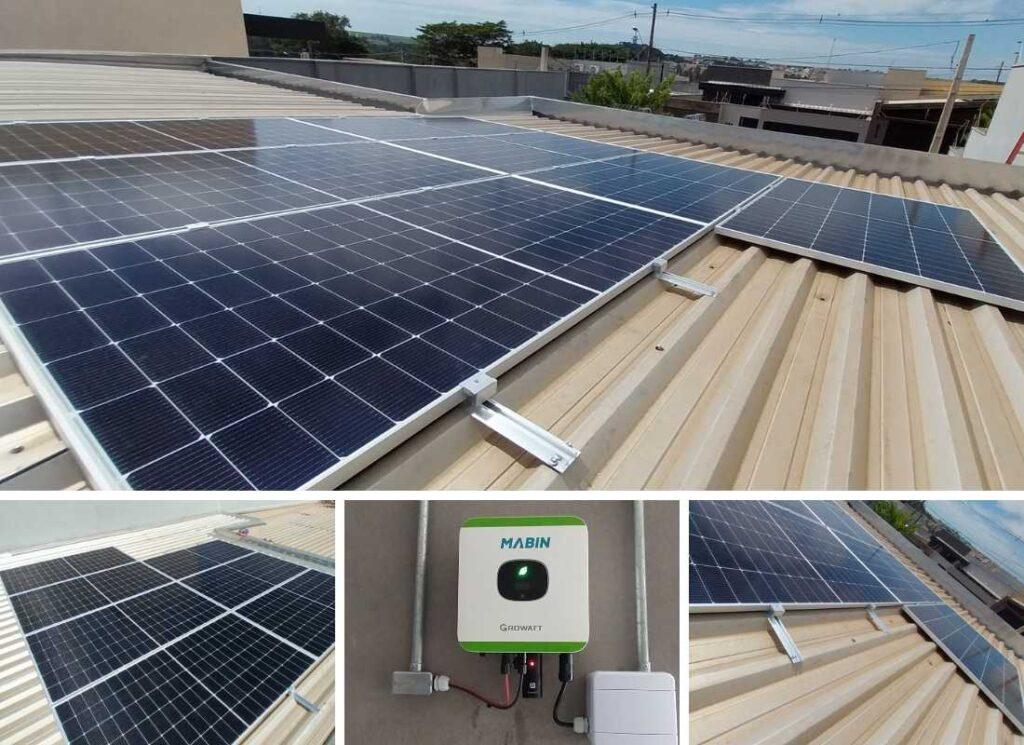 Projeto realizado pela MABIN Energia Solar em Sertãozinho/SP, com capacidade instalada de 3,29kWp, 07 módulos 470W e 01 inversor de 3kWp.