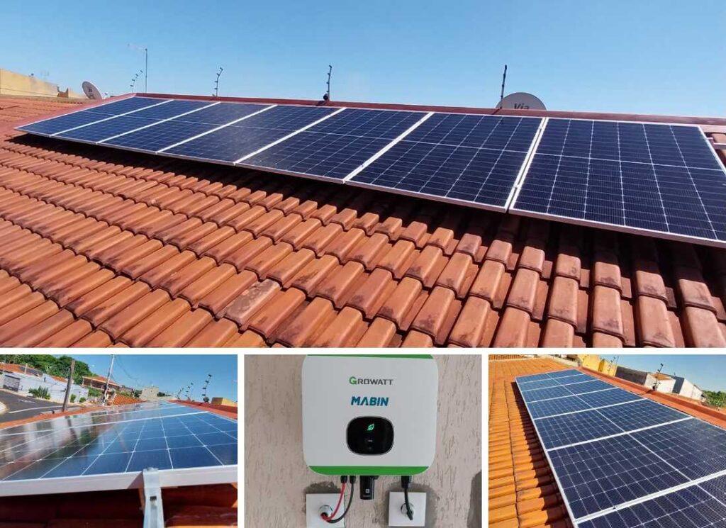 Projeto realizado pela MABIN Energia solar em Orlândia/SP, com capacidade instalada de 3,68kWp, 08 módulos 460W e 01 inversor 3kWp.