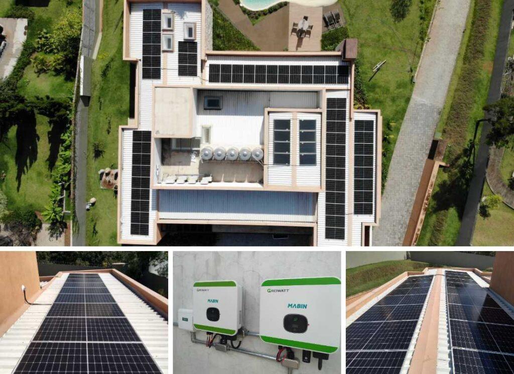 Projeto realizado pela MABIN Energia solar em Orlândia/SP, com capacidade instalada de 3,68kWp, 08 módulos 460W e 01 inversor 3kWp. Projeto realizado pela MABIN Energia Solar em Santana do Parnaíba/SP, com capacidade instalada de 23,50kWp, 50 módulos 470W, 01 inversor de 10kWp + 01 inversor de 8kWp.