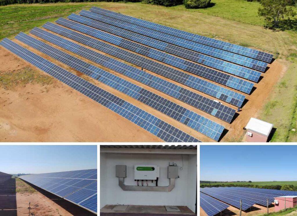 Projeto realizado pela MABIN Energia solar em Orlândia/SP, com capacidade instalada de 3,68kWp, 08 módulos 460W e 01 inversor 3kWp. Projeto realizado pela MABIN Energia Solar em Matão/SP, com capacidade instalada de 107,35kWp, 190 módulos 565W e 01 inversor de 75kW.