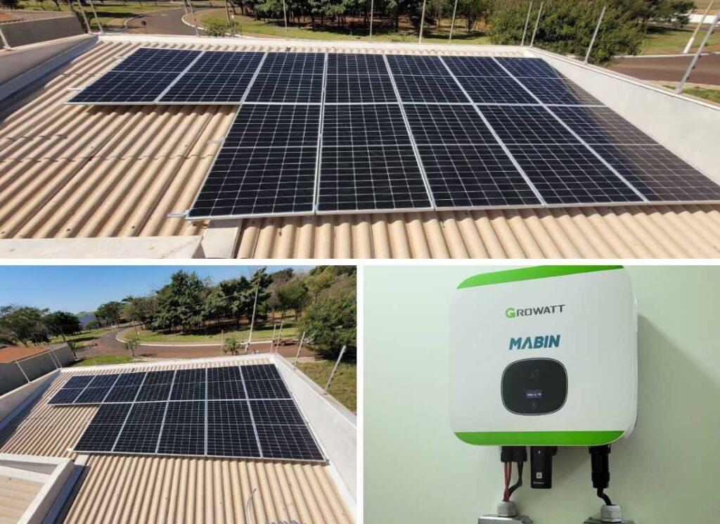 Projeto realizado pela MABIN Energia Solar em Sertãozinho/SP, com capacidade instalada de 5,64kWp, 12 módulos 470W e 01 inversor de 5kWp.