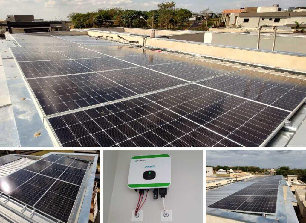 Projeto realizado pela MABIN Energia Solar em Ribeirão Preto/SP, com capacidade instalada de 11,28kWp, 24 módulos 470W e 01 inversor de 10kWp.