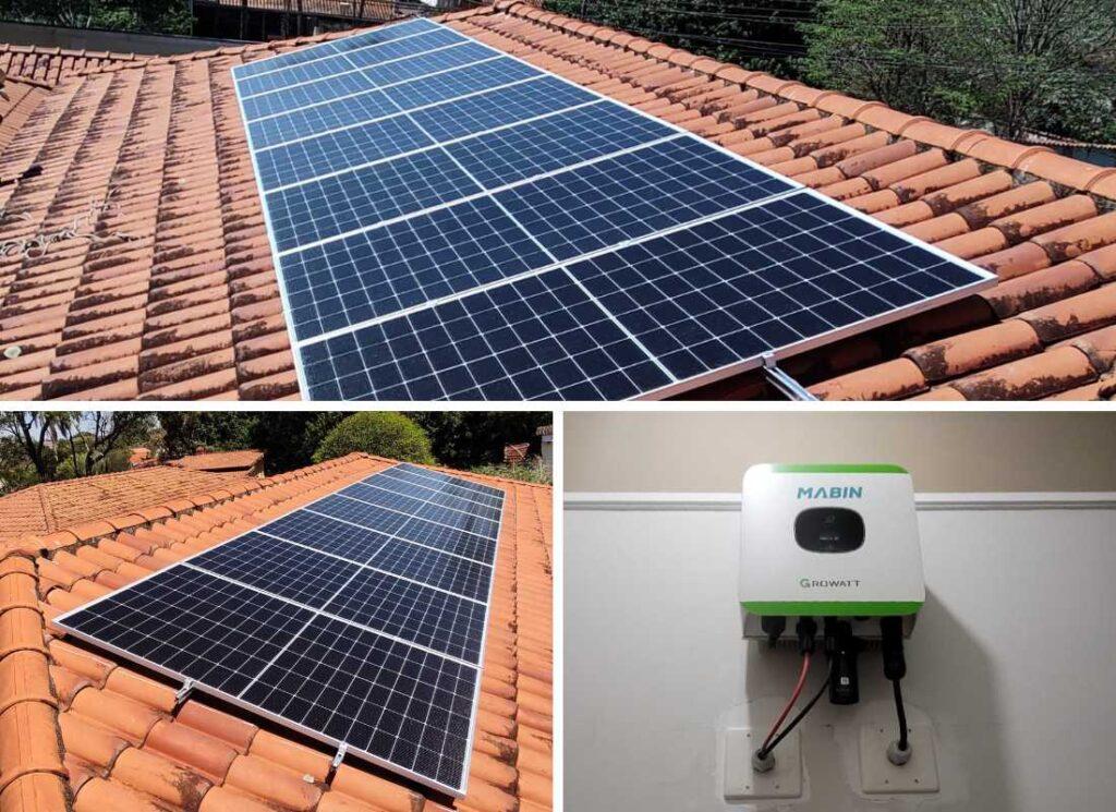 Projeto realizado pela MABIN Energia Solar em Ribeirão Preto/SP, com capacidade instalada de 3,76kWp, 08 módulos 470W e 01 inversor de 3kWp.