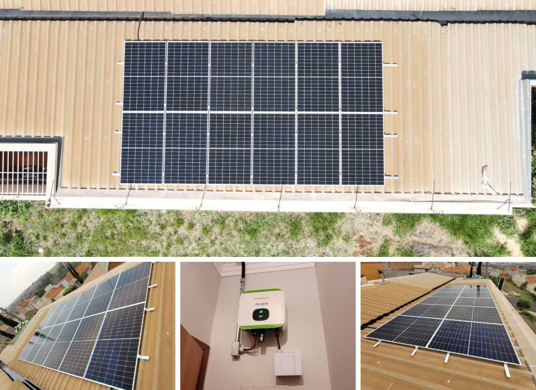Projeto realizado pela MABIN Energia solar em Orlândia/SP, com capacidade instalada de 3,68kWp, 08 módulos 460W e 01 inversor 3kWp. Projeto realizado pela MABIN Energia Solar em Sertãozinho/SP, com capacidade instalada de 5,64kWp, 12 módulos 470W e 01 inversor de 5kWp.