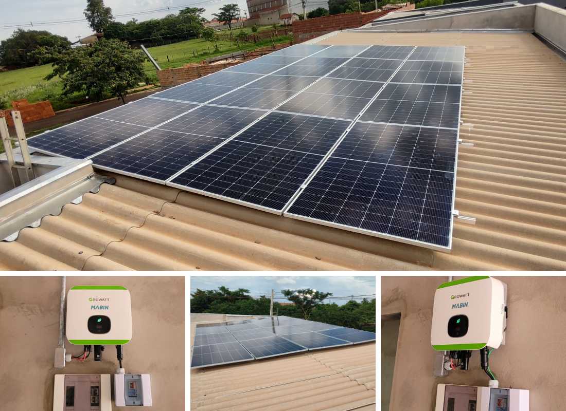 Projeto realizado pela MABIN Energia solar em Orlândia/SP, com capacidade instalada de 3,68kWp, 08 módulos 460W e 01 inversor 3kWp. Projeto realizado pela MABIN Energia Solar em Pontal/SP, com capacidade instalada de 7,52kWp, 16 módulos 470W e 01 inversor 6kW.