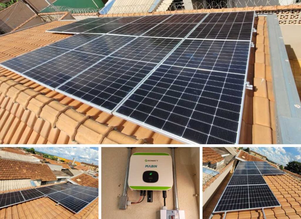 Projeto realizado pela MABIN Energia Solar em Ribeirão Preto/SP, com capacidade instalada de 4,7kWp, 10 módulos 470W e 1 inversor 5kW.