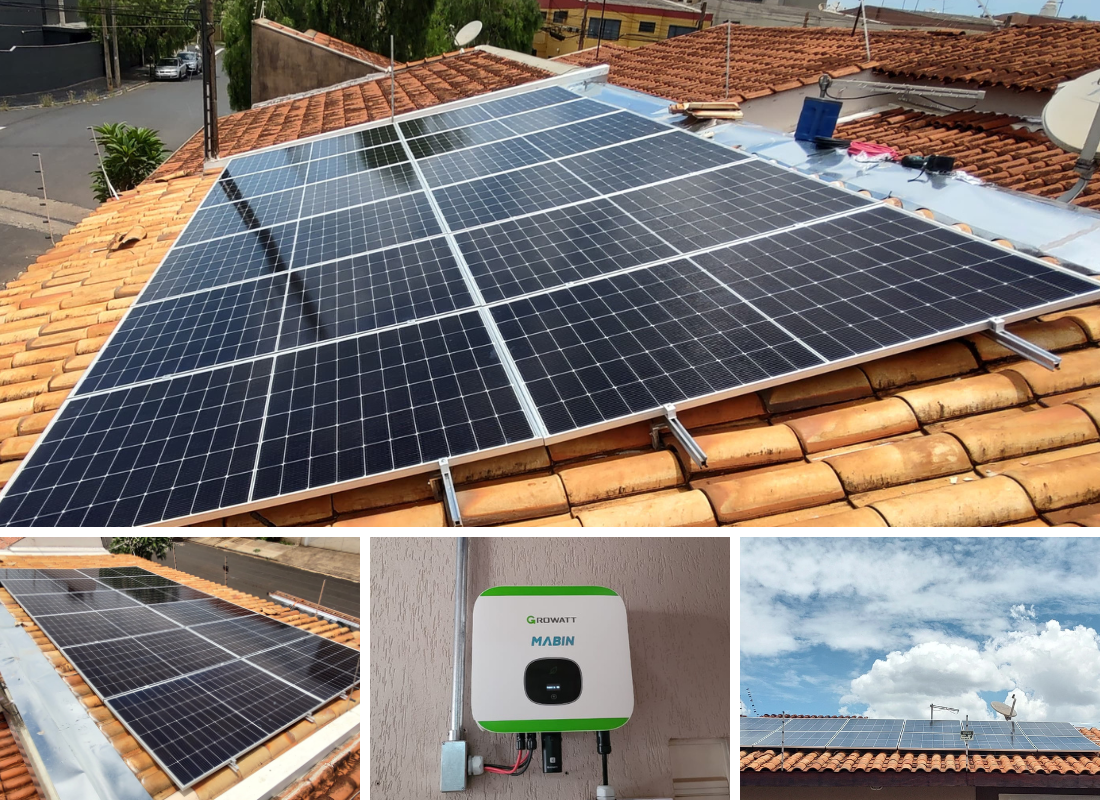 Projeto realizado pela MABIN Energia Solar em Ribeirão Preto/SP, com capacidade instalada de 5,64kWp, 12 módulos 470W e 1 inversor 5kW.
