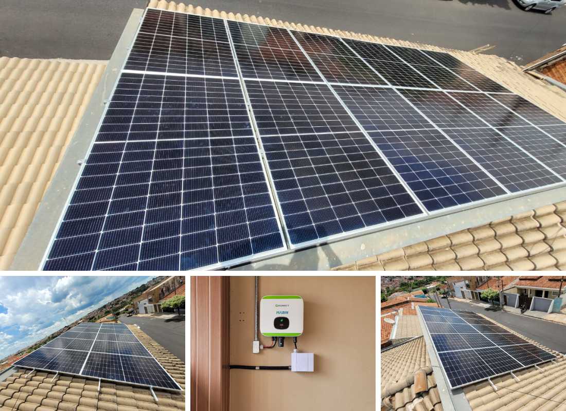 Projeto realizado pela MABIN Energia solar em Orlândia/SP, com capacidade instalada de 3,68kWp, 08 módulos 460W e 01 inversor 3kWp. Projeto realizado pela MABIN Energia Solar em Ibitinga/SP, com capacidade instalada de 5,64 kWp, 12 módulos 470 W e 1 inversor 5 kW.