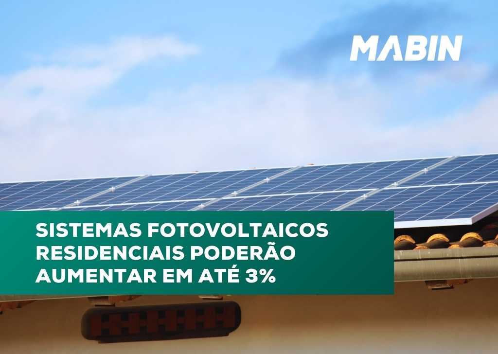 Tendência de Mercado: sistemas fotovoltaicos residenciais poderão aumentar em até 3%