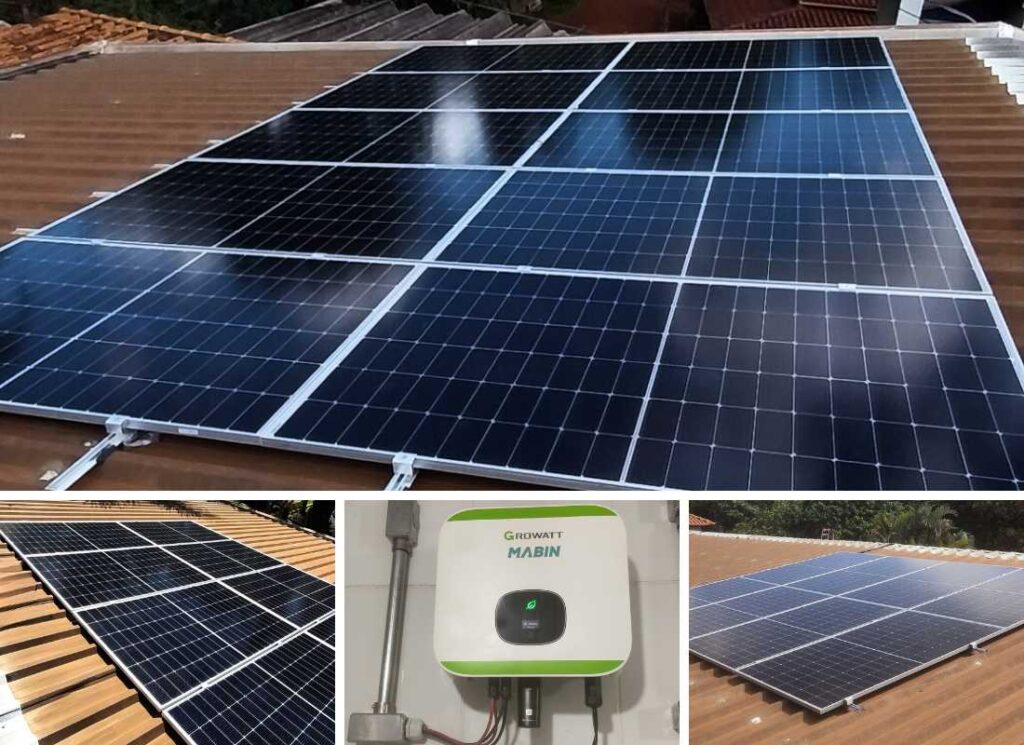 Projeto realizado pela MABIN Energia solar em Orlândia/SP, com capacidade instalada de 3,68kWp, 08 módulos 460W e 01 inversor 3kWp. Projeto realizado pela MABIN Energia Solar em Ribeirão Preto/SP, com capacidade instalada de 18,8 kWp, 40 módulos 470 W e 2 inversores (10 kW + 5 kW).