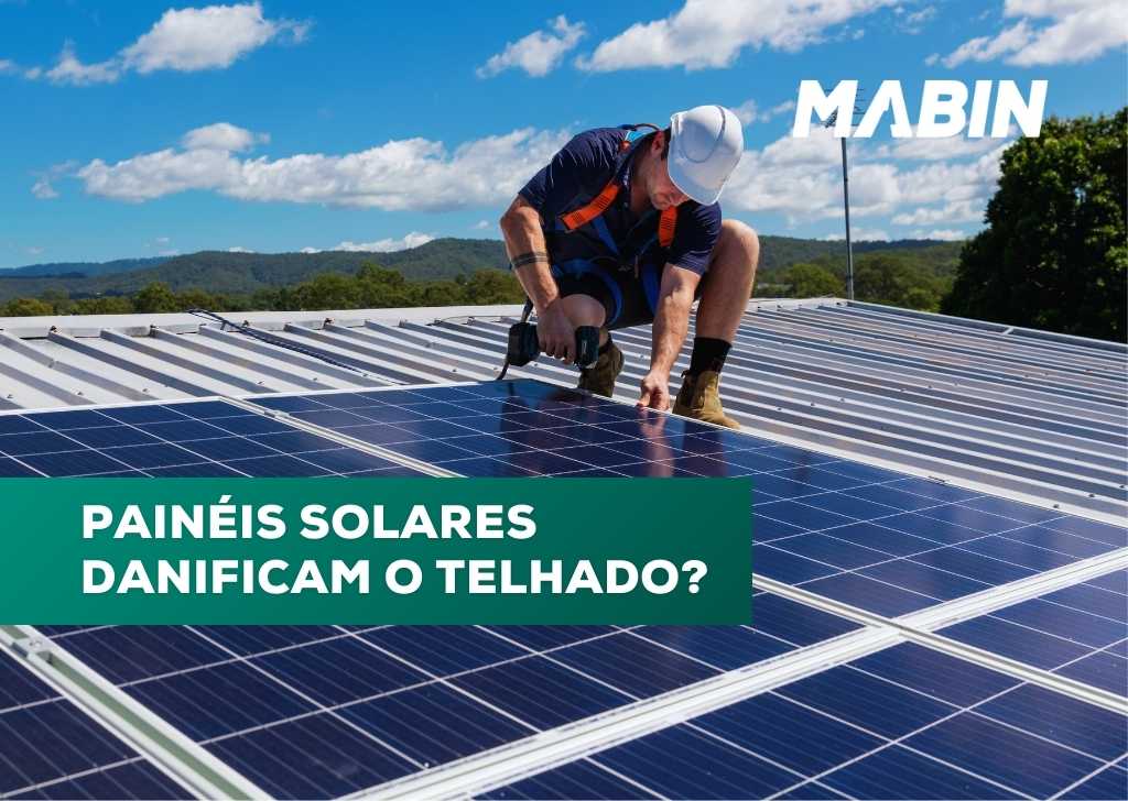 Paineis solares podem danificar os telhados