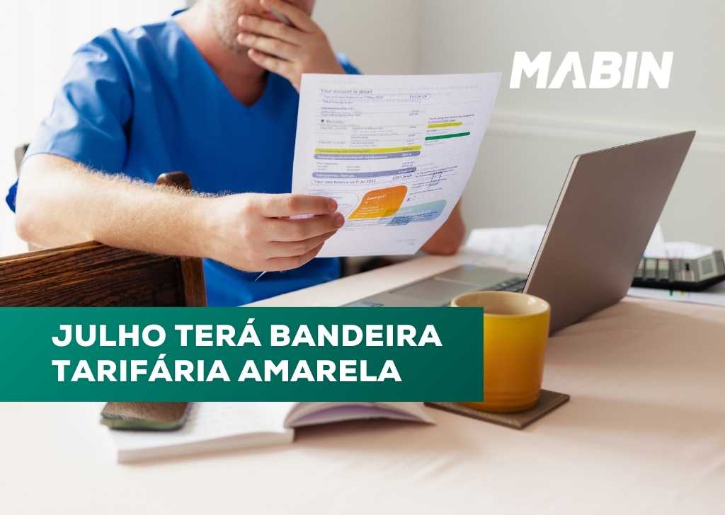 Bandeira tarifária amarela será acionada em julho