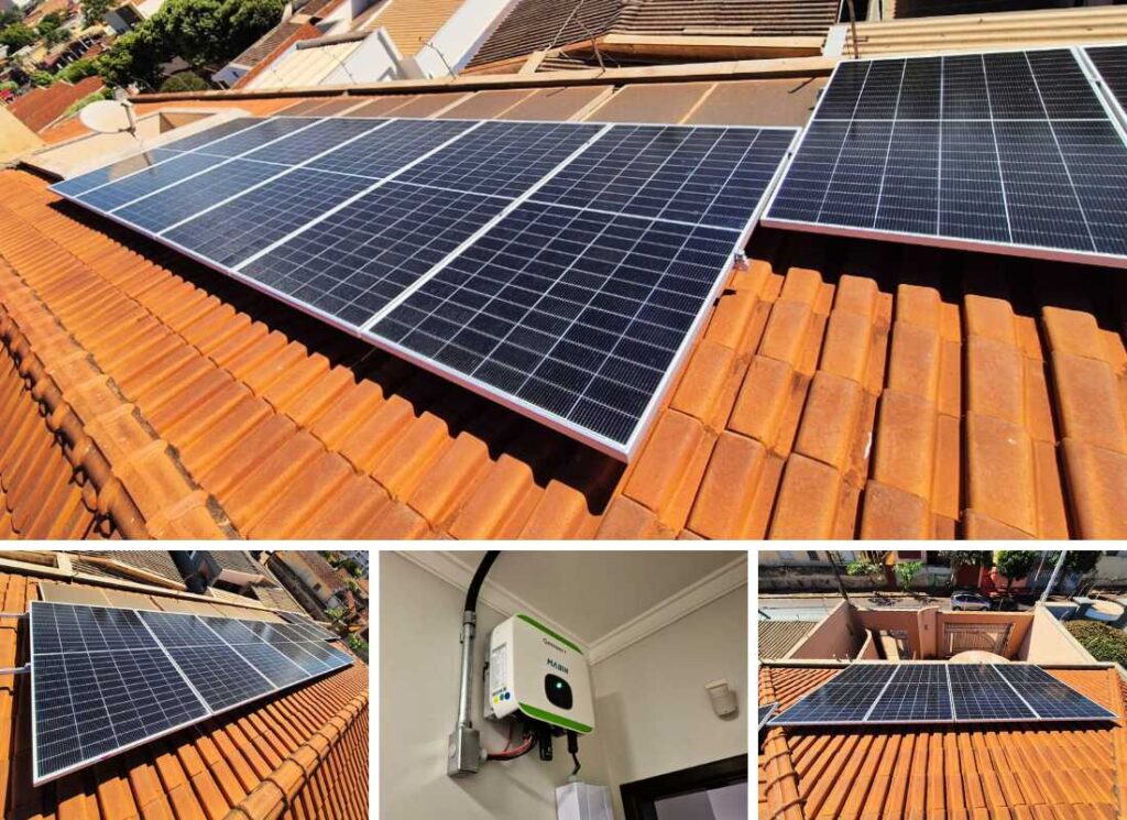 Energia Solar em Sertãozinho/SP. Projeto desenvolvido e realizado pela MABIN, com capacidade instalada de 7,02 kWp.