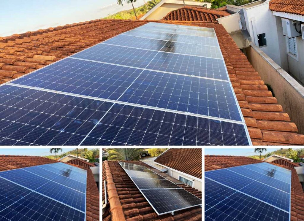 Energia Solar em Ribeirão Preto/SP. Projeto desenvolvido e realizado pela MABIN, com capacidade instalada de 6,66 kWp.