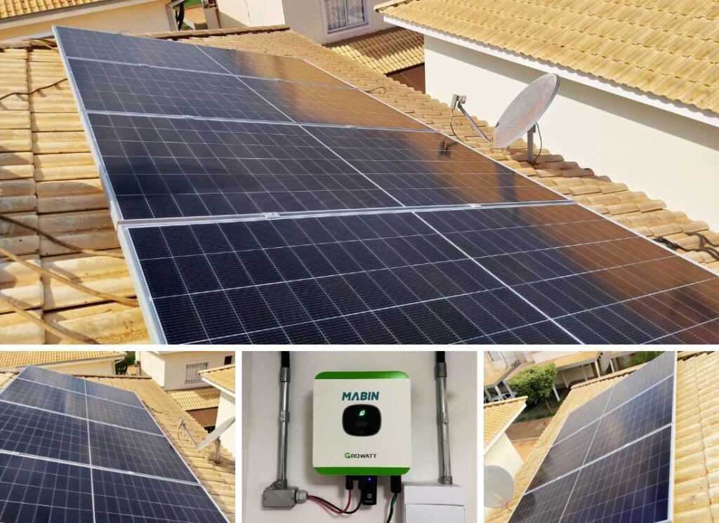 Energia Solar em Sertãozinho/SP. Projeto desenvolvido e realizado pela MABIN, com capacidade instalada de 3,51 kWp.