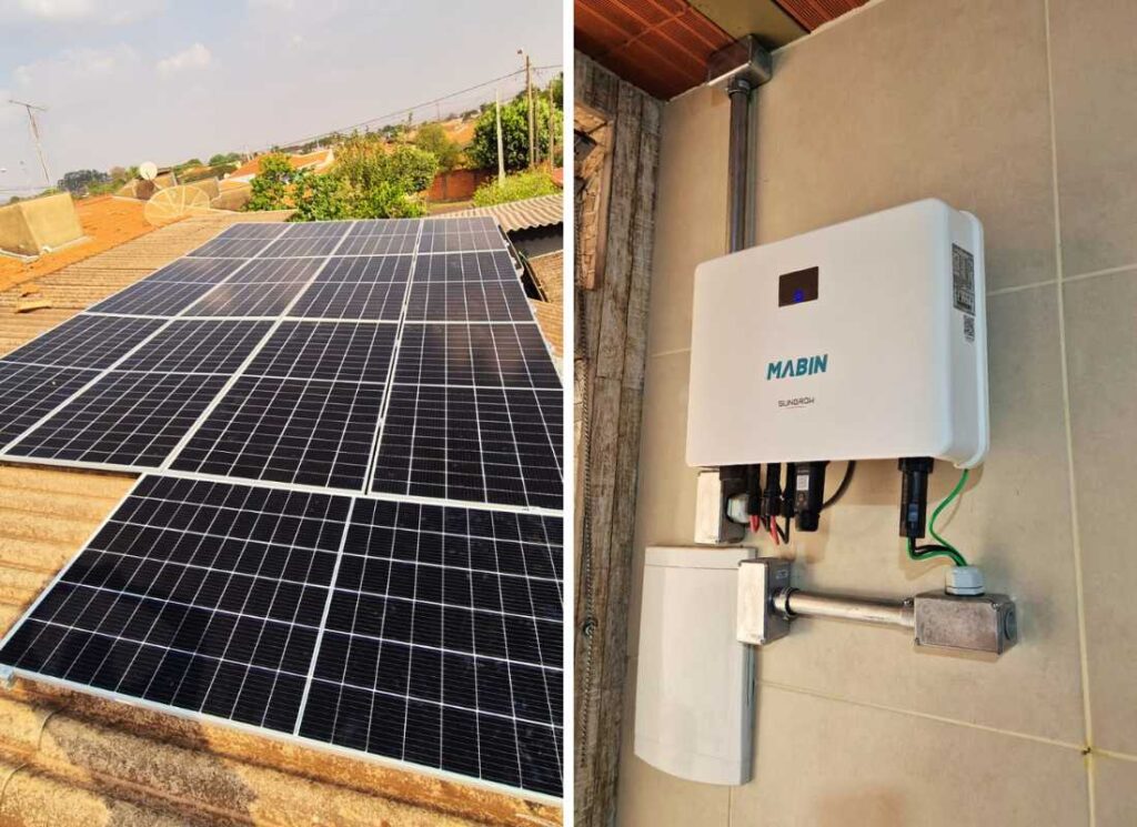 Projeto realizado pela MABIN Energia solar em Orlândia/SP, com capacidade instalada de 3,68kWp, 08 módulos 460W e 01 inversor 3kWp. Energia Solar em Sales Oliveira/SP. Projeto desenvolvido e realizado pela MABIN, com capacidade instalada de 7,48 kWp.