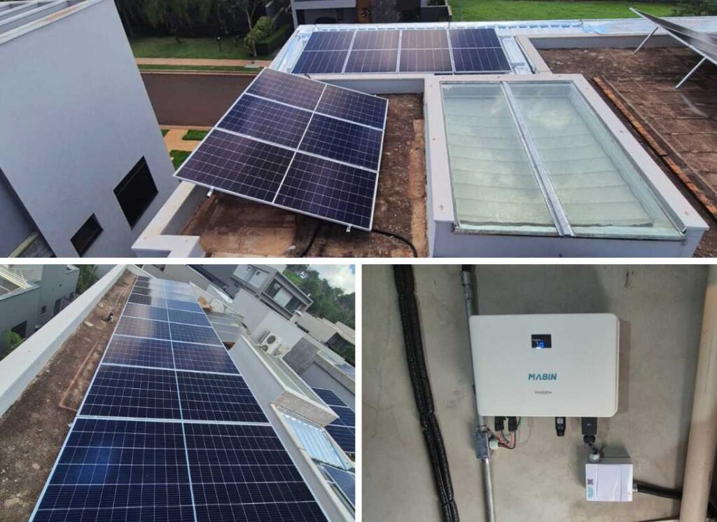 Projeto realizado pela MABIN Energia solar em Orlândia/SP, com capacidade instalada de 3,68kWp, 08 módulos 460W e 01 inversor 3kWp. Energia Solar em Ribeirão Preto/SP. Projeto desenvolvido e realizado pela MABIN, com capacidade instalada de 10,925 kWp.