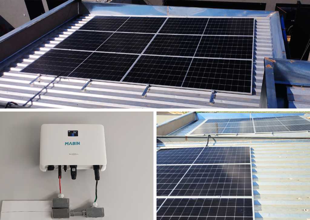 Energia Solar em Sertãozinho/SP. Projeto desenvolvido e realizado pela MABIN, com capacidade instalada de 5,18 kWp.