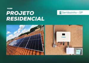 Energia Solar em Sertãozinho/SP. Projeto desenvolvido e realizado pela MABIN, com capacidade instalada de 4,025 kWp.
