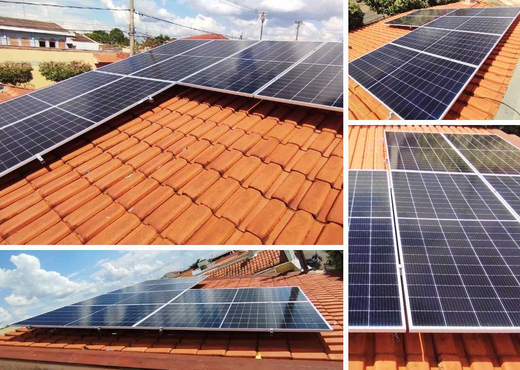 Energia Solar em Sertãozinho/SP. Projeto desenvolvido e realizado pela MABIN, com capacidade instalada de 3,45 kWp.