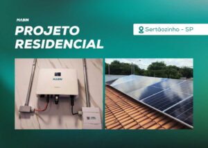 Energia Solar em Sertãozinho/SP. Projeto desenvolvido e realizado pela MABIN, com capacidade instalada de 4,025kWp.