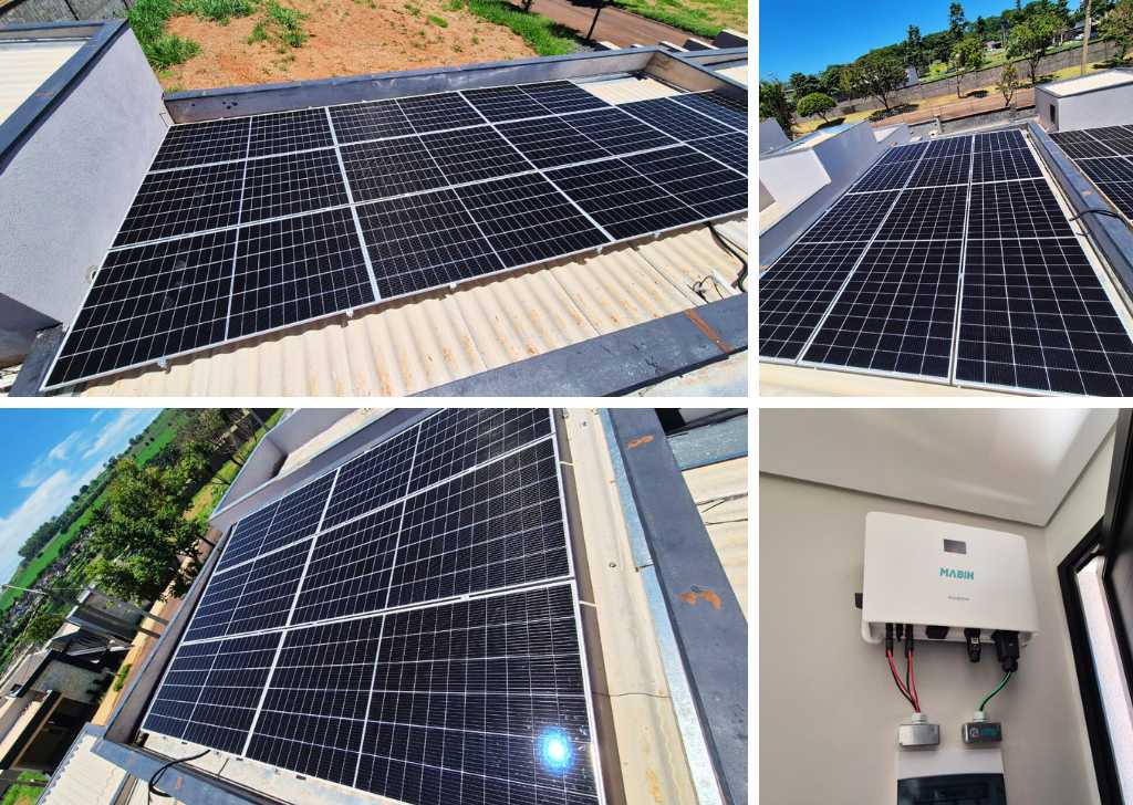 Projeto realizado pela MABIN Energia solar em Orlândia/SP, com capacidade instalada de 3,68kWp, 08 módulos 460W e 01 inversor 3kWp. Energia Solar em Ribeirão Preto/SP. Projeto desenvolvido e realizado pela MABIN, com capacidade instalada de 9,775 kWp.