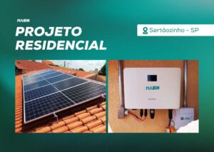 Energia Solar em Sertãozinho/SP. Projeto desenvolvido e realizado pela MABIN, com capacidade instalada de 5,18 kWp.