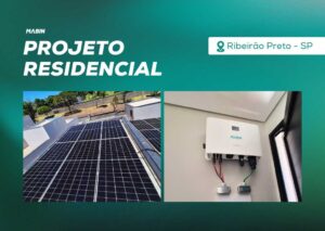 Energia Solar em Ribeirão Preto/SP. Projeto desenvolvido e realizado pela MABIN, com capacidade instalada de 9,775 kWp.