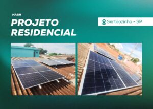 Energia Solar em Sertãozinho/SP. Projeto desenvolvido e realizado pela MABIN, com capacidade instalada de 4,88 kWp.