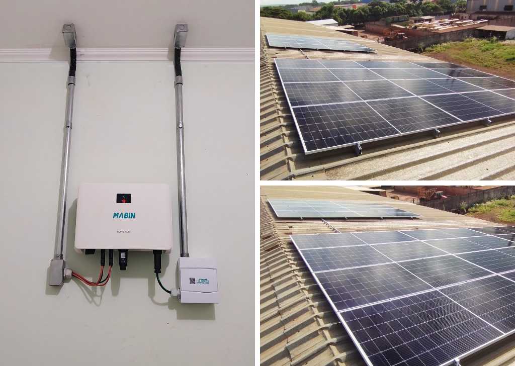 Energia Solar em Sertãozinho/SP. Projeto desenvolvido e realizado pela MABIN, com capacidade instalada de 11,5 kWp.