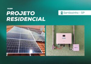Energia Solar em Sertãozinho/SP. Projeto desenvolvido e realizado pela MABIN, com capacidade instalada de 5,18 kWp.