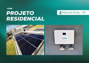 Energia Solar em Ribeirão Preto/SP. Projeto desenvolvido e realizado pela MABIN, com capacidade instalada de 7,02 kWp.