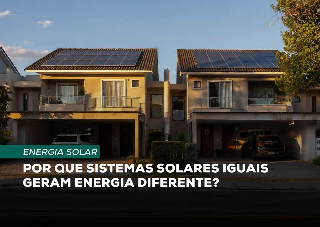 Dois sistemas iguais geram energia diferente