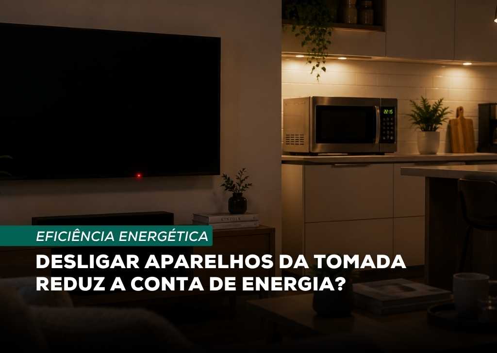 Desligar aparelhos da tomada reduz a conta de energia